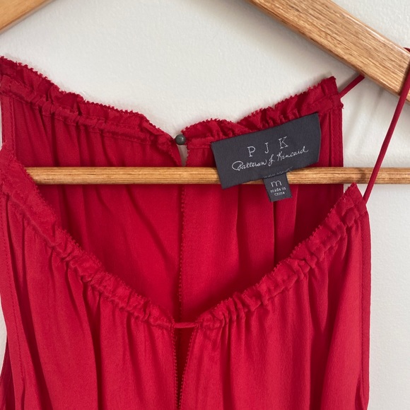 PJK PATTERSON J. KINCAID Red Silk Tank Top - Picture 2 of 8